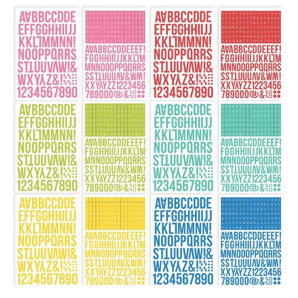 Simple Stories - Color Vibe - Summer - Alpha Sticker Books