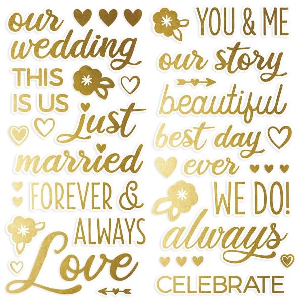 Simple Stories -  Happily Ever After  - Foam Stickers 