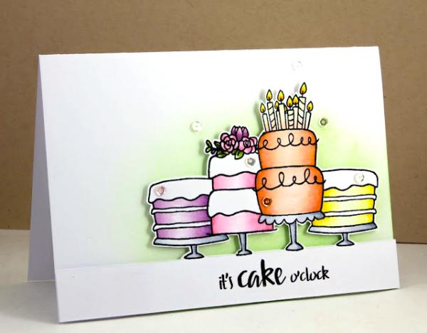 Janes Doodles "Cake!" Clear Stamp - Stempelset