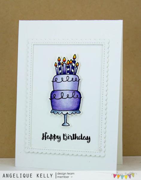 Janes Doodles "Cake!" Clear Stamp - Stempelset