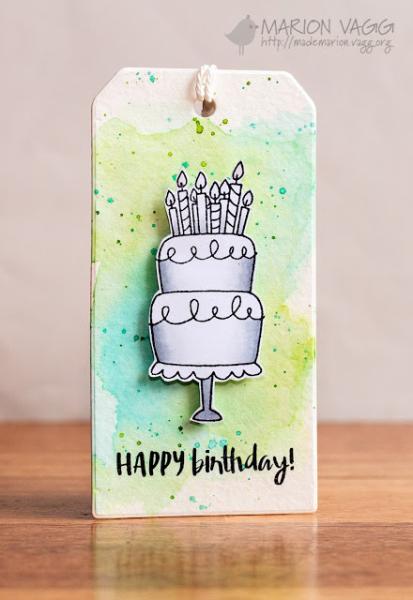 Janes Doodles "Cake!" Clear Stamp - Stempelset