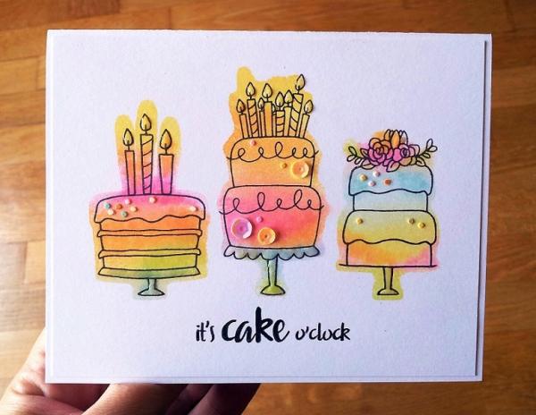 Janes Doodles "Cake!" Clear Stamp - Stempelset