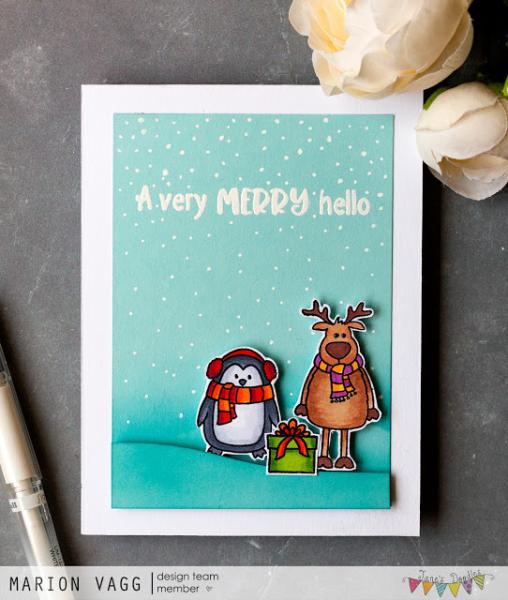 Janes Doodles " Hot Cocoa" Clear Stamp - Stempelset