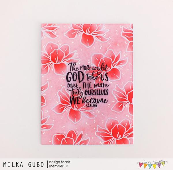 Janes Doodles " Magnolia" Clear Stamp - Stempelset
