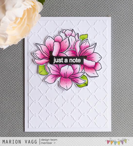 Janes Doodles " Magnolia" Clear Stamp - Stempelset