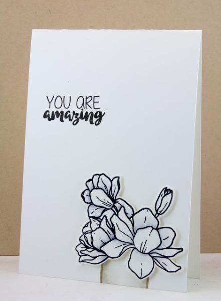 Janes Doodles " Magnolia" Clear Stamp - Stempelset