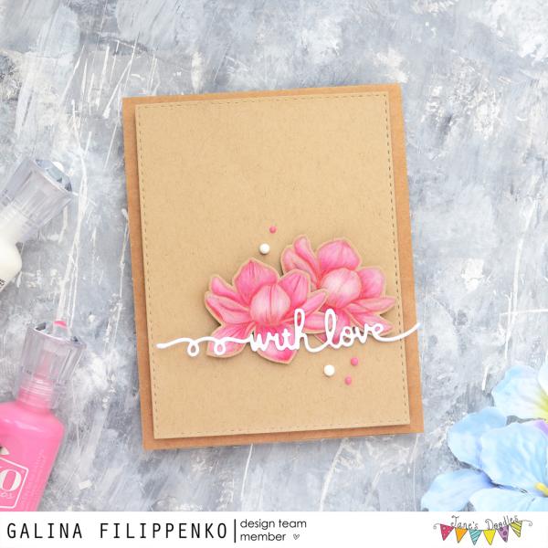 Janes Doodles " Magnolia" Clear Stamp - Stempelset