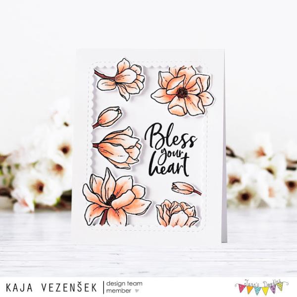 Janes Doodles " Magnolia" Clear Stamp - Stempelset