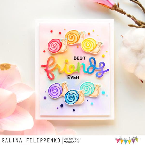 Janes Doodles " Spring Icons" Clear Stamp - Stempelset