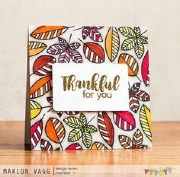 Janes Doodles " Thankful" Clear Stamp - Stempelset