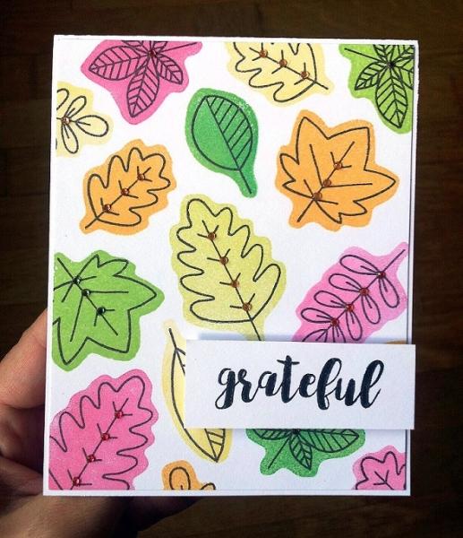 Janes Doodles " Thankful" Clear Stamp - Stempelset
