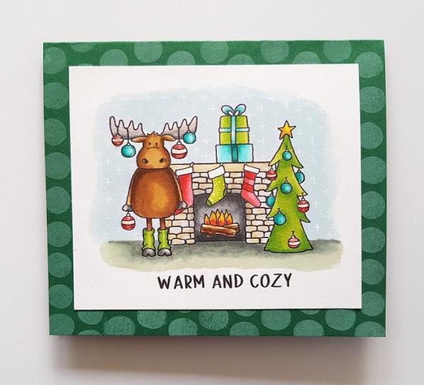Janes Doodles " Warm and Cozy" Clear Stamp - Stempelset