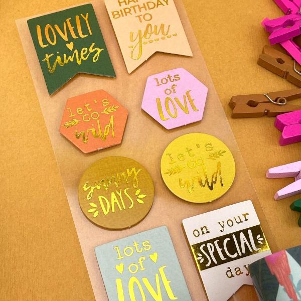 Dovecraft Die Cut Shapes - Finding Paradise Sentiment Toppers