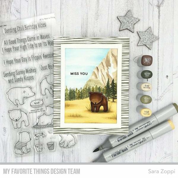 My Favorite Things "Thick and Thin" 6x6" Background Cling Stamp
