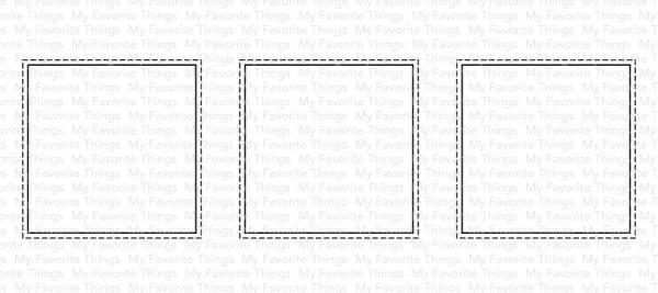 My Favorite Things Die-namics "Slimline Stitched Square Trio" | Stanzschablone | Stanze | Craft Die