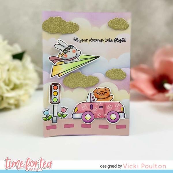 Time For Tea Dies Paper Plane Pals