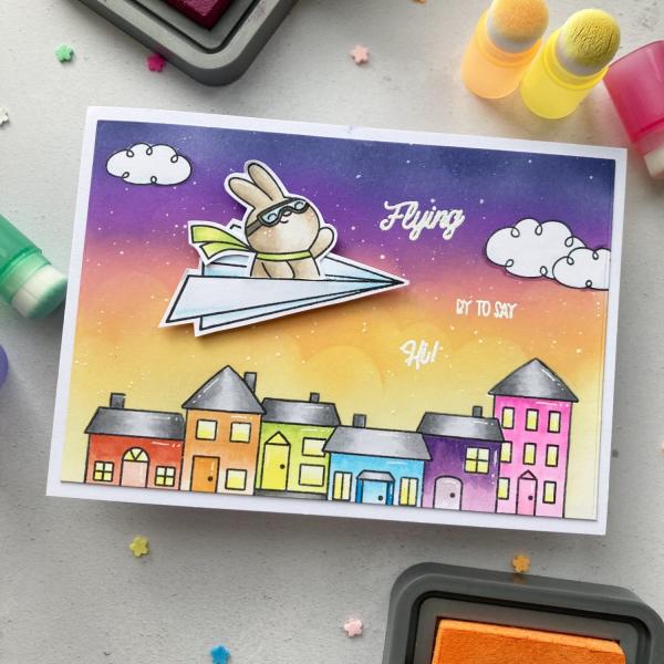 Time For Tea Clear Stamps Hillside Village 