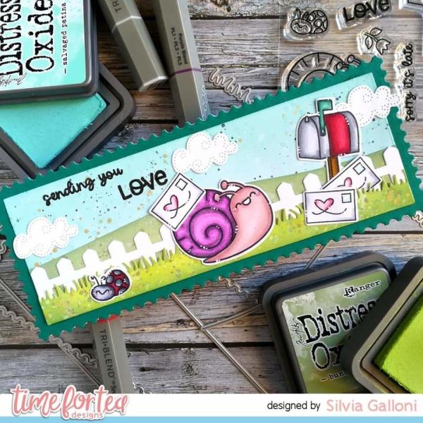 Time For Tea Stencil Scene Builder Slimline