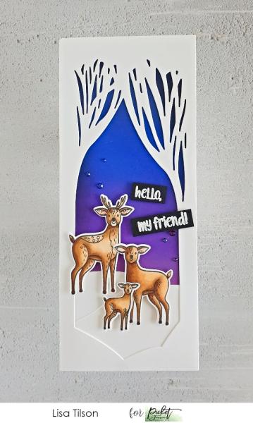 Picket Fence Studios Slim Line Trees Silhouette Cover Plate Die (SDCS-121)