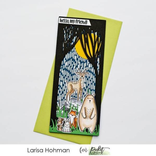 Picket Fence Studios Slim Line Trees Silhouette Cover Plate Die (SDCS-121)