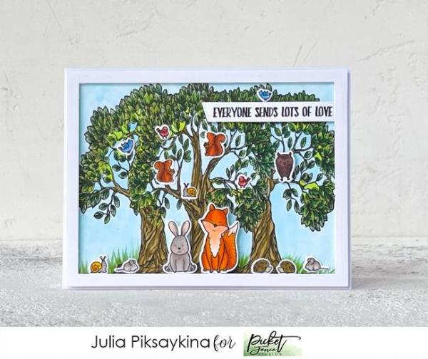 Picket Fence Studios Listen for Joy Clear Stamps 