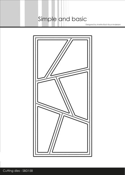 Simple and Basic " Mini Slimcard Wonky Windows" Stanze -  Die
