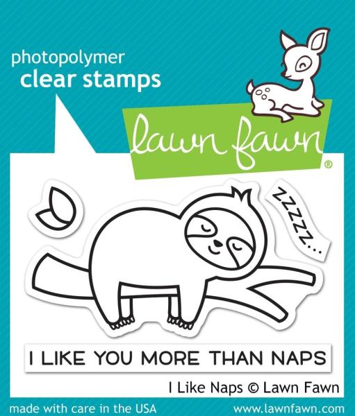 Lawn Fawn Stempelset "I Like Naps" Clear Stamp