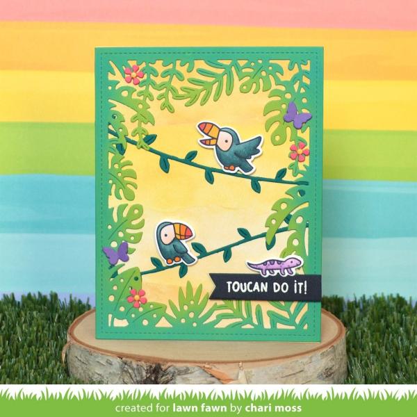 Lawn Fawn Craft Dies - Tropical Vine Borders
