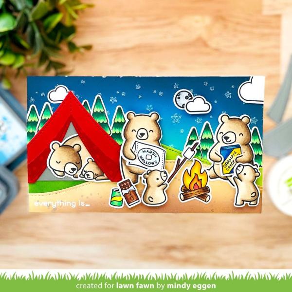 Lawn Fawn Craft Dies - Forest Backdrop