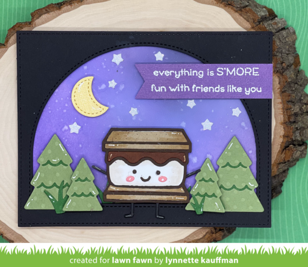 Lawn Fawn Craft Dies - Forest Backdrop