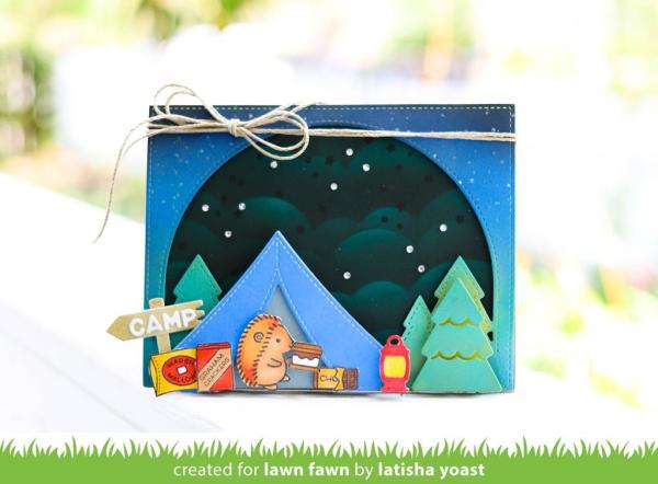 Lawn Fawn Craft Dies - Forest Backdrop
