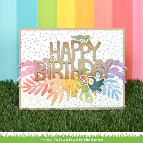 Lawn Fawn Craft Dies - Giant Happy Birthday To You