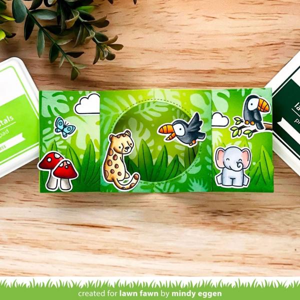 Lawn Fawn Stencil - Schablone - Tropical Leaves Background Stencils (2pcs)