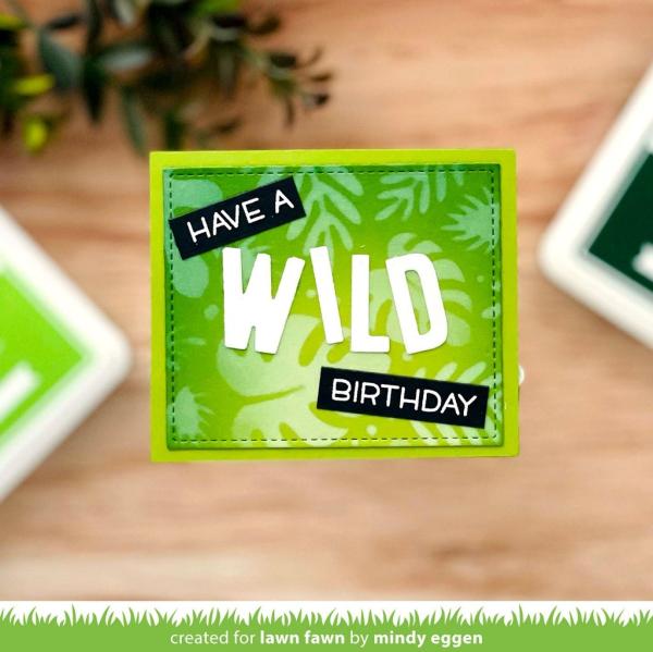 Lawn Fawn Stencil - Schablone - Tropical Leaves Background Stencils (2pcs)