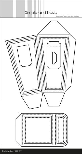 Simple and Basic " Popcorn Box Cutting " Stanze -  Die