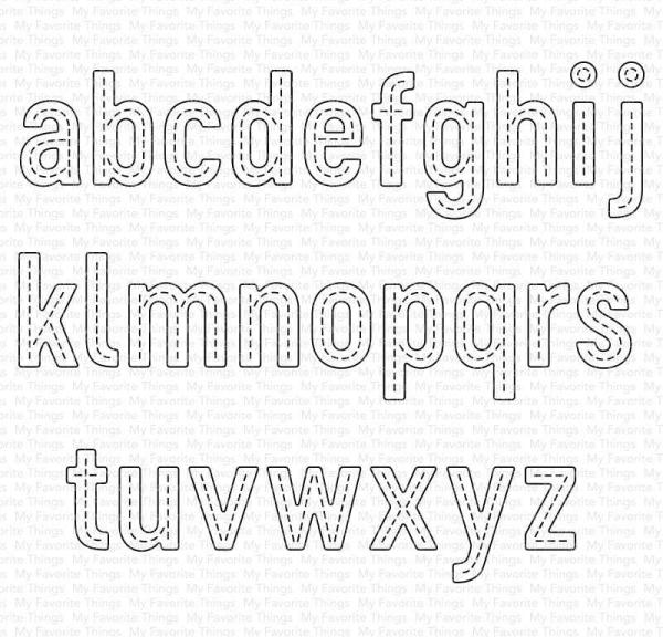 My Favorite Things Die-namics "In Stitches Lowercase Alphabet" | Stanzschablone | Stanze | Craft Die