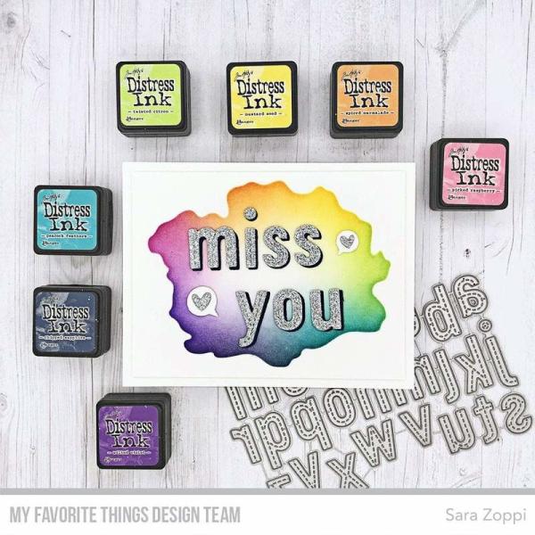My Favorite Things Die-namics "In Stitches Lowercase Alphabet" | Stanzschablone | Stanze | Craft Die