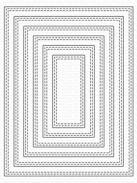 My Favorite Things Die-namics "A2 Double Stitched Rectangle Stax" | Stanzschablone | Stanze | Craft Die