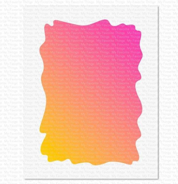 My Favorite Things "Watercolor Wash Rectangle" Stencil 6x6"