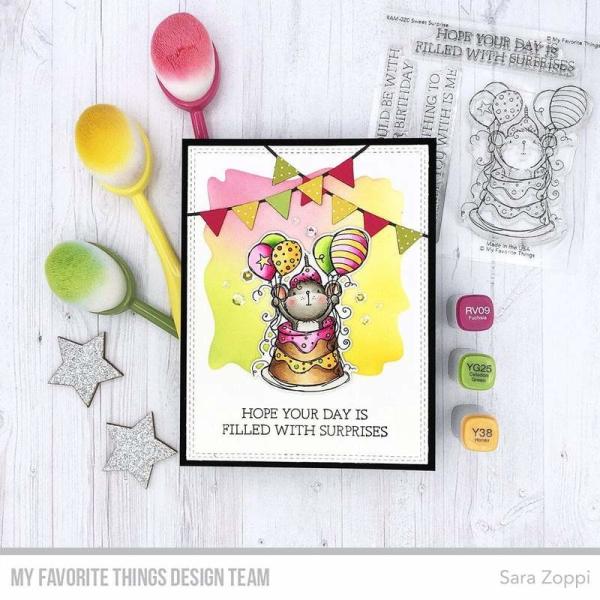My Favorite Things "Watercolor Wash Square" Stencil 6x6"