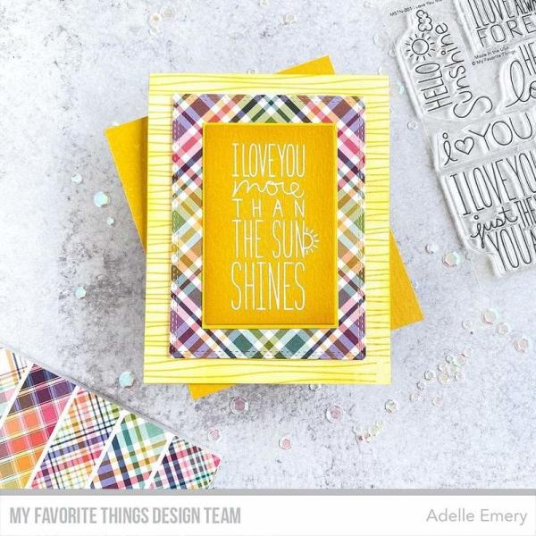 My Favorite Things Rainbow Plaid 6x6 Inch Paper Pad