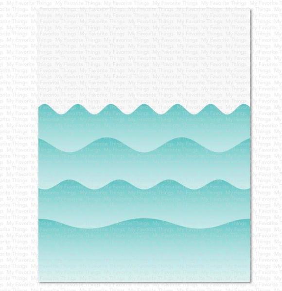 My Favorite Things "Summer Waves" Stencil 6x6"