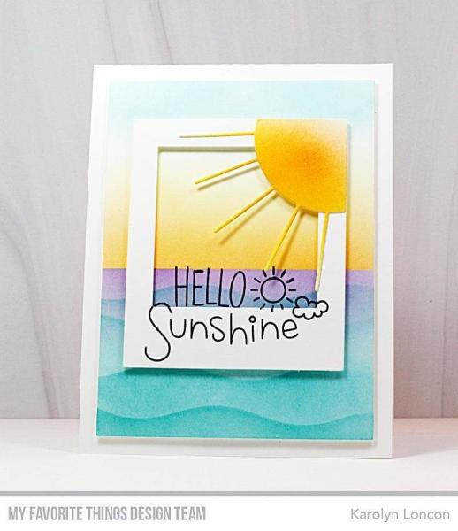 My Favorite Things "Summer Waves" Stencil 6x6"