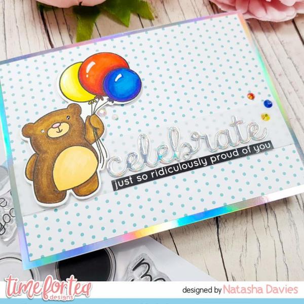 Time For Tea Clear Stamps Birthday Bear 