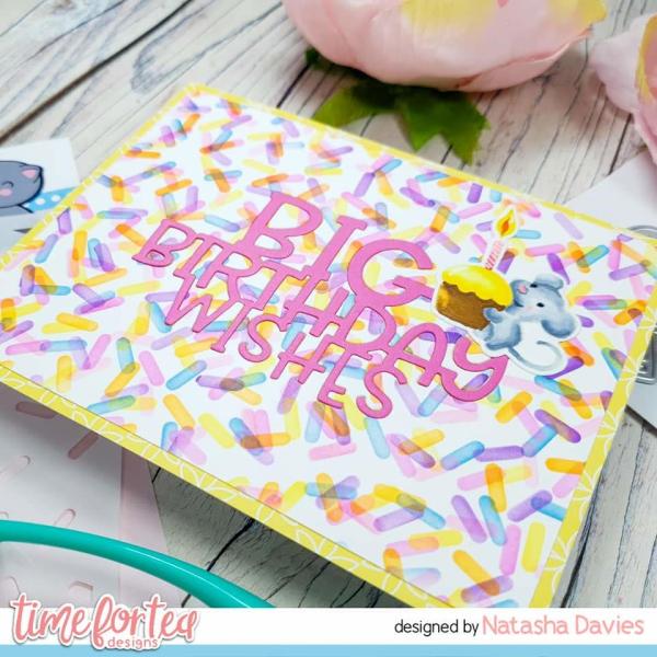 Time For Tea Stencil Confetti