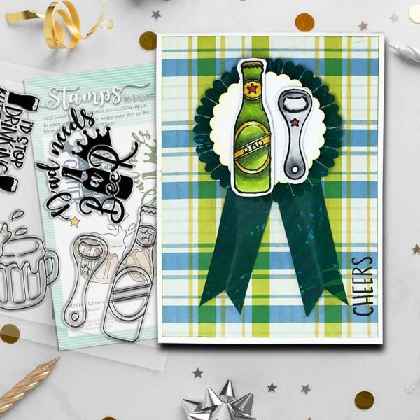 Polkadoodles Stempel "Cheers and Beers" Clear Stamp-Set