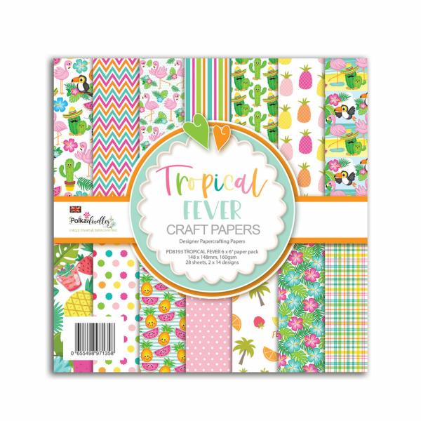Polkadoodles "Tropical Fever" 6x6" Paper Pad