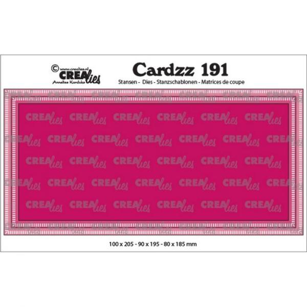 Crealies - Cardzz cutting dies Slimline K with little stripes 