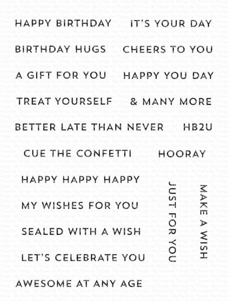 My Favorite Things Stempelset "Itty Bitty Birthday" Clear Stamp