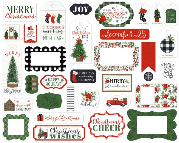 Carta Bella "Home For Christmas" Frames & Tags